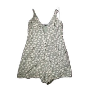 American Eagle Floral Romper With Pockets Women's Size XS